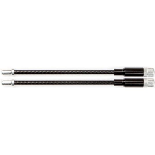 Elvedes verstelbare flex v-brake kabelpijpje lichtmetaal - zwart (2 stuks)