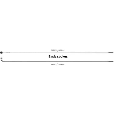 Sapim spaken 248-14 leader ø2.00 mm fg 2,3 - rvs (100 stuks)