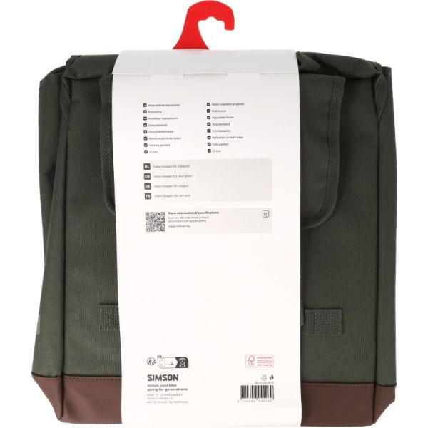 Afbeelding laden in galerijviewer, Rema tip top nederland b.v. tas simson urban enkel | olijfgroen | 15l
