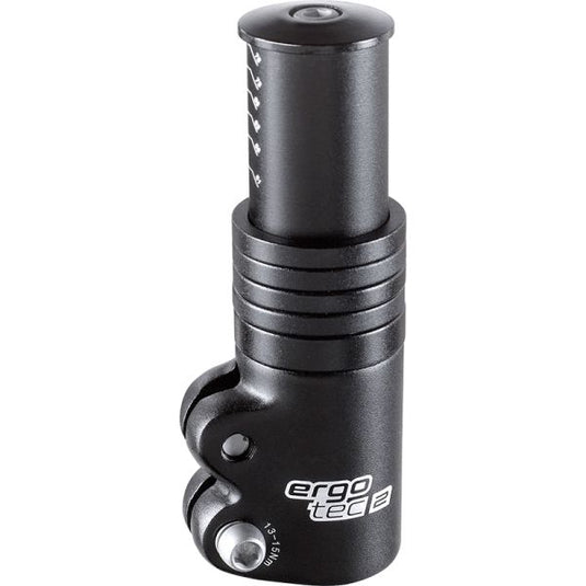 Ergotec stuurpen verlenger ahead 3 - 1-1 8 al6061 t6 - zwart