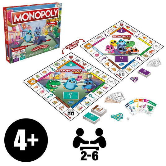 Hasbro Monopoly Junior 2in1 Economische Simulatie Bordspel