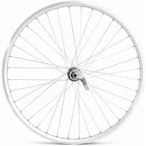 Achterwiel 28 x 1 4'' aluminium zac 2000 velg - favorit remnaaf - zilver