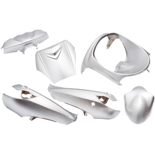 Edge plaatset 6-delig voor peugeot vivacity tot bouwjaar 2008 - zilver metallic