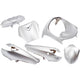 Edge plaatset 6-delig voor peugeot vivacity tot bouwjaar 2008 - zilver metallic