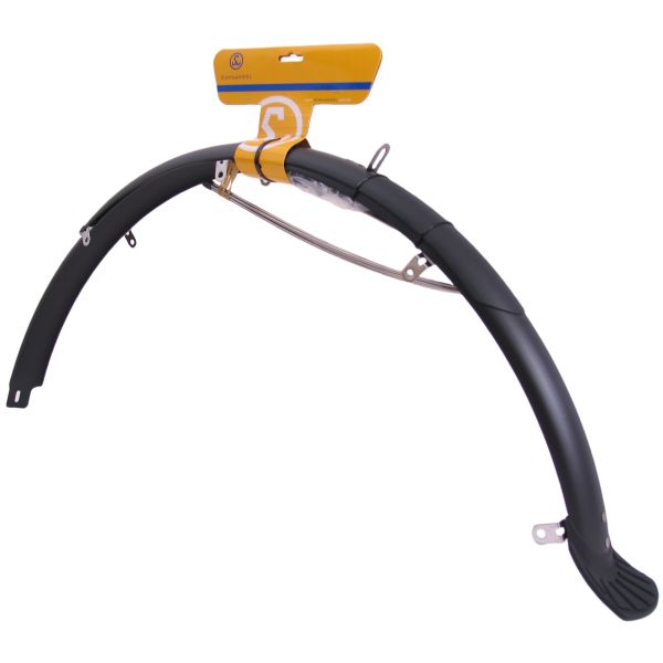 Afbeelding laden in galerijviewer, Sunny wheel kunststof spatbordset 28 inch mat zwart 50 mm
