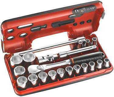 Facom compacte doos 1 2’’6-kant met ratel met stofdichte kop - sl.dbox1pb