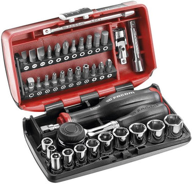 Facom doppendoos met ratel met draaiend heft 1 4 - r.360nanopb
