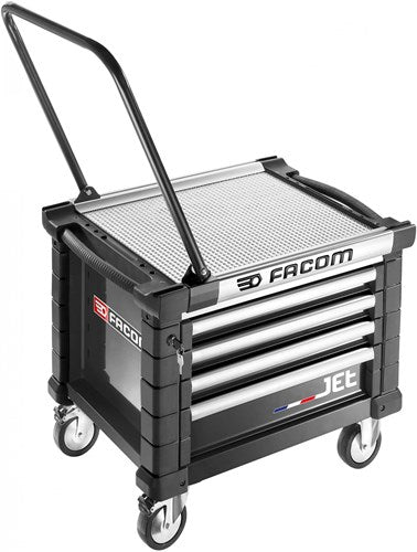 Facom jet gereedschapswagen 4 laden m3 laag zwart - jet.cr4nm3a - jet.cr4nm3a