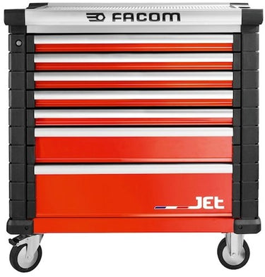 Facom jet gereedschapswagen 7 laden m4 rood - jet.7m4a