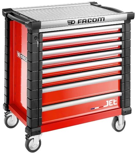 Load image into Gallery viewer, Facom jet gereedschapswagen 8 laden m4 rood - jet.8m4a - jet.8m4a
