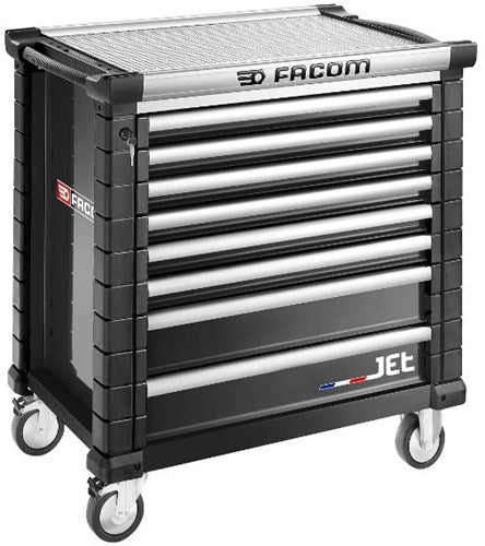Load image into Gallery viewer, Facom jet gereedschapswagen 8 laden m4 zwart - jet.8nm4a - jet.8nm4a
