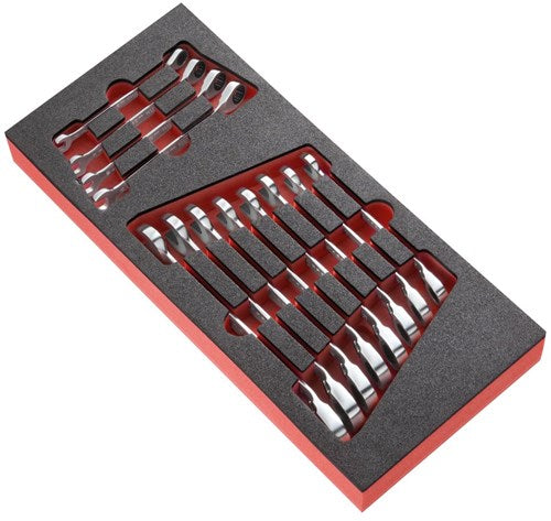 Facom module 12 ringsteekratelsleutels - inch - modm.467ju12