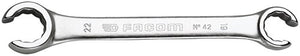 Facom open ringsleutel, 15° gebogen 19x22 mm l220mm - 42.19x22