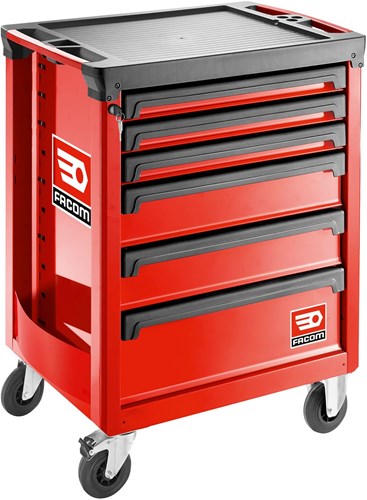 Facom roll gereedschapswagen 6 laden m3 rood - roll.6m3a - roll.6m3a