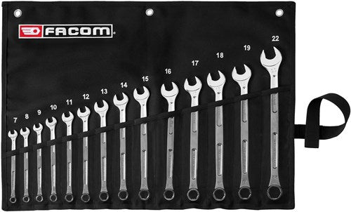 Load image into Gallery viewer, Facom samenstelling van 14 ogv grip xl combinatiesleutels in een kit - 441.jv14grppb
