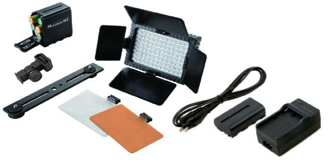 Load image into Gallery viewer, Falcon Eyes LED Lamp Set Dimbaar DV-96V-K2 incl. Accu
