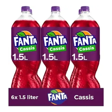 Fanta cassis pet fles (6x 1,5 liter)