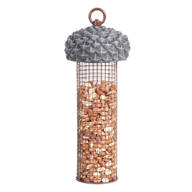 Esschert design best for birds eikelsilo voor noten 10x10x28cm ( niet inbegrepen)