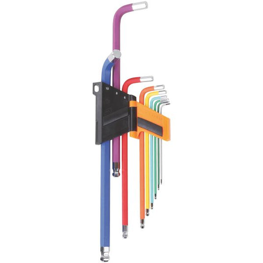 Beta 96bp-cl sc9 9-delig set haakse zeskant stiftsleutels | gekleurd - 000961619 000961619