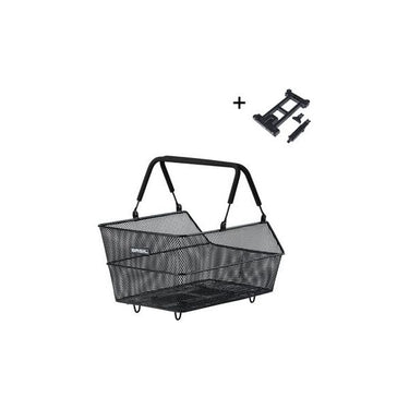Basil fietsmand cento s met mik bevestiging 7 liter 31 x 21 x 11 cm - zwart