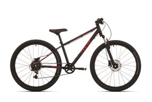 Beast 24 inch atb fiets alu 6v schijfrem mat zwart rood