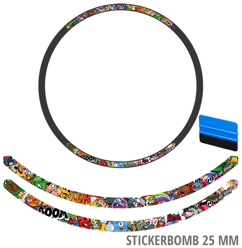Load image into Gallery viewer, Rie:sel design rim decal set 25mm
