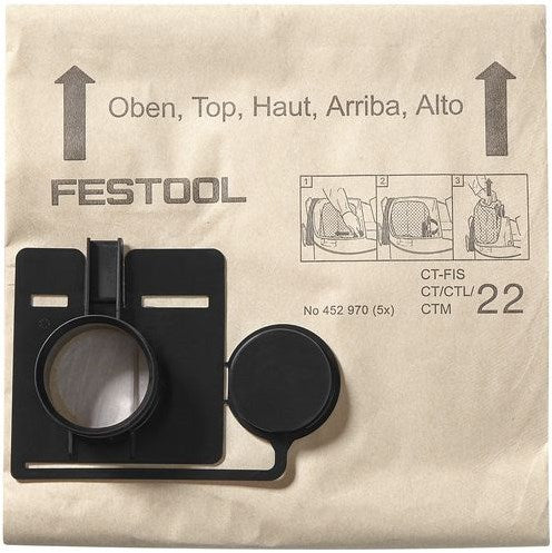 ギャラリービューアに画像をロードする, Festool accessoires filterzakken ctl 22 (5x) | 452970
