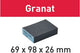 Festool accessoires schuurblok granat | 69x98x26 | 120 gr 6 - 201082