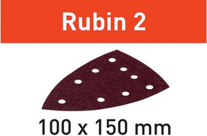 Festool accessoires schuurpapier stf delta 9 p150 ru2 50 rubin 2 - 577576