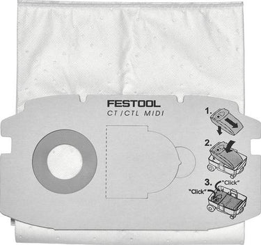 Festool accessoires zelfclean filterzak sc fis-ctl midi (5x) | 498411