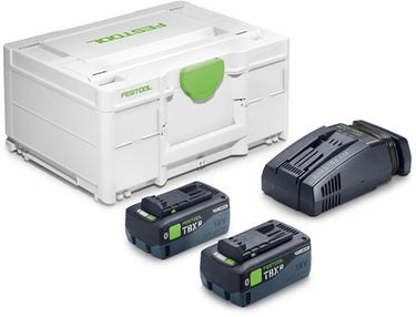 Festool sys 18v 2xtbx8 sca16 | energie-set 18v in systainer (2x 8.0ah accu + sca 16 snellader) - 578814