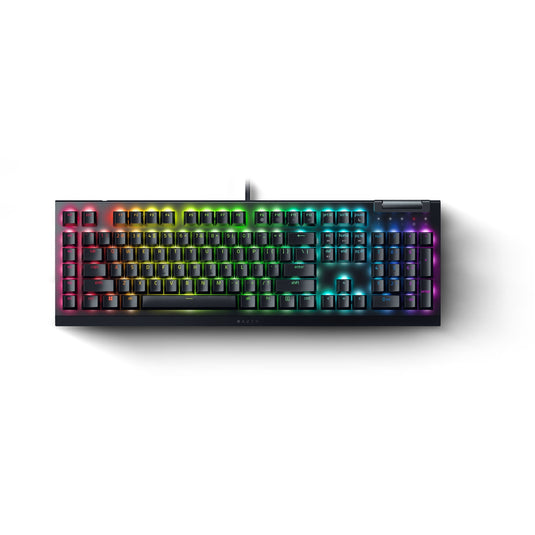 Razer blackwidow v4 x, gaming toetsenbord (zwart, us lay-out, green, rgb leds, doubleshot abs)