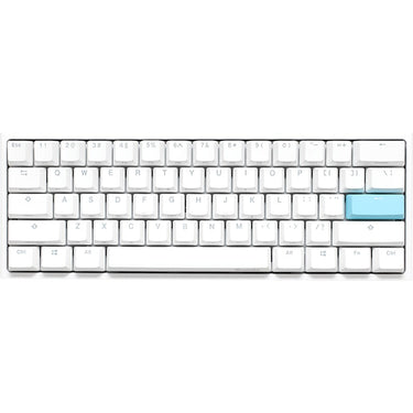 Ducky one 2 pro mini white classic rgb mechanisch gaming toetsenbord (wit, us lay-out (qwerty), cherry mx red, 60%, rgb led, double-shot pbt, quack mechanics)