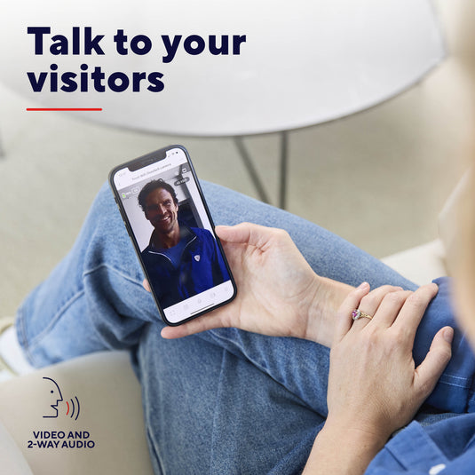 Trust doorcam-3000 slimme wifi deurbelcamera (wit zwart, 2.4 ghz wifi)