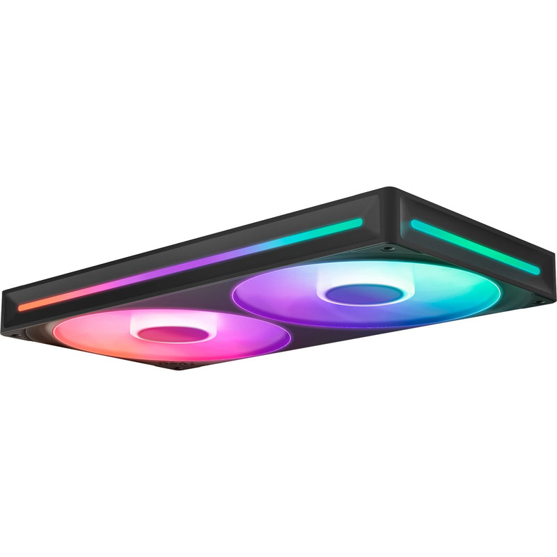 Load image into Gallery viewer, Nzxt f280 rgb core case fans (zwart, 2 stuks, 280 x 140 x 26 mm)
