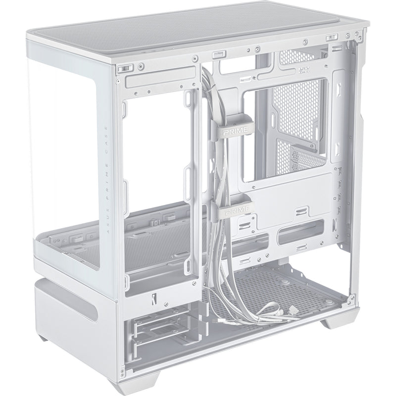 ギャラリービューアに画像をロードする, Asus prime ap202 midi tower behuizing (wit | 2x usb-a | 1x usb-c | rgb | tempered glass)
