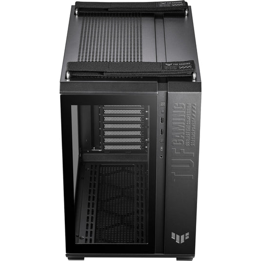 Asus tuf gaming gt502 plus midi tower behuizing (zwart | 2x usb-a | 1x usb-c | tempered glass)