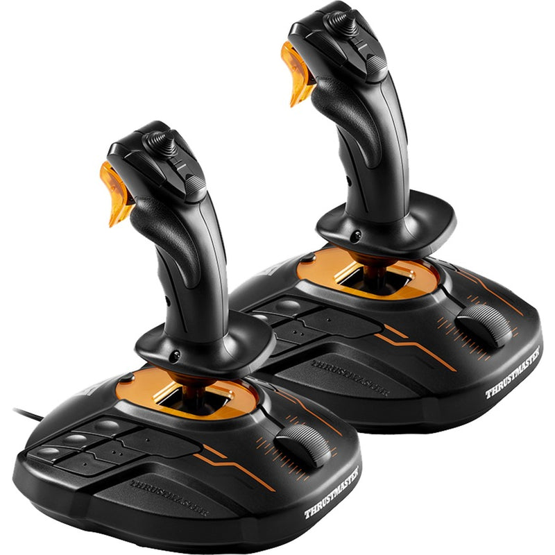 Chargez l'image dans la visionneuse de la galerie, Thrustmaster t.16000m fcs space sim duo joystick (zwart oranje, pc)
