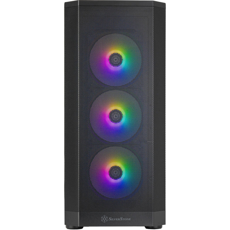 Load image into Gallery viewer, Silverstone fara 514x midi tower behuizing (zwart | 2x usb-a | 1x usb-c | rgb | tempered glass)
