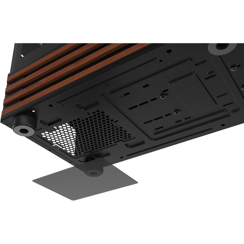 Load image into Gallery viewer, Thermaltake view 170 ws argb mini tower behuizing (zwart houtkleur | 2x usb-a | rgb | window)
