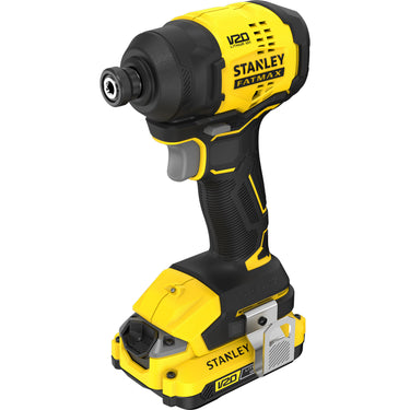 Stanley fatmax v20 18v slagschroevendraaier (zwart geel, accu en oplader inbegrepen, met koffer)