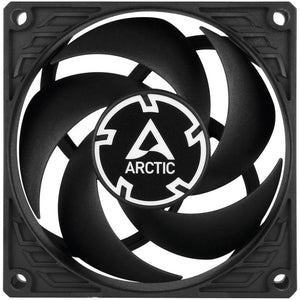 Arctic p8 pwm pst case fan (zwart, 80 x 80 x 25 mm)