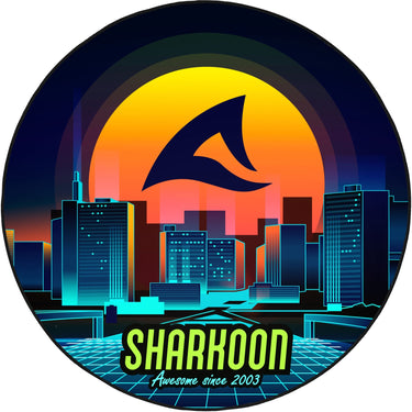Sharkoon sfm11 floor mat (retro) beschermingsmat (blauw geel)