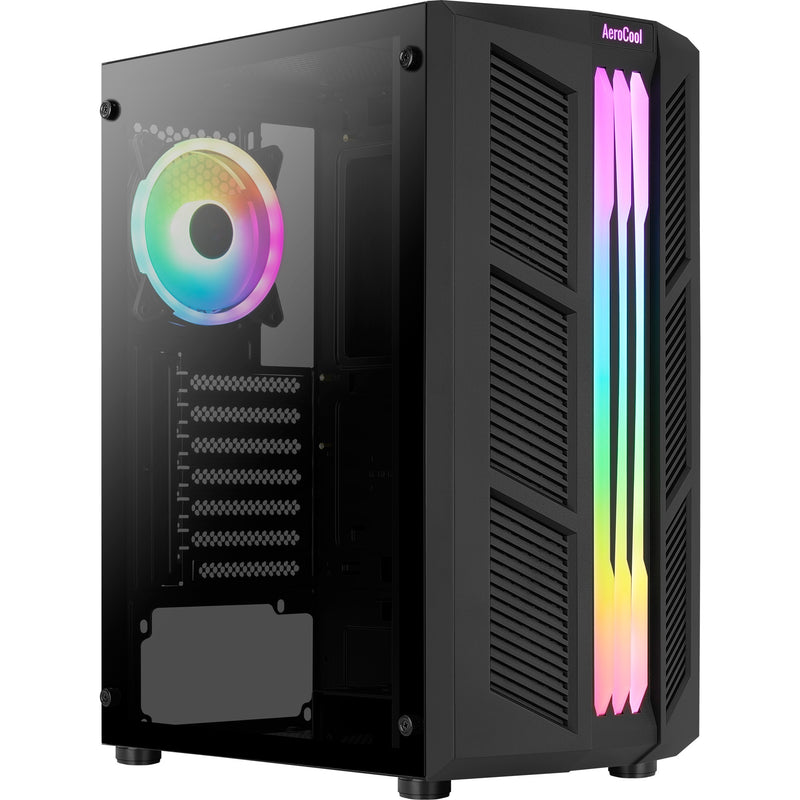 Load image into Gallery viewer, Aerocool prime v2 midi tower behuizing (zwart | 2x usb-a | rgb | window)
