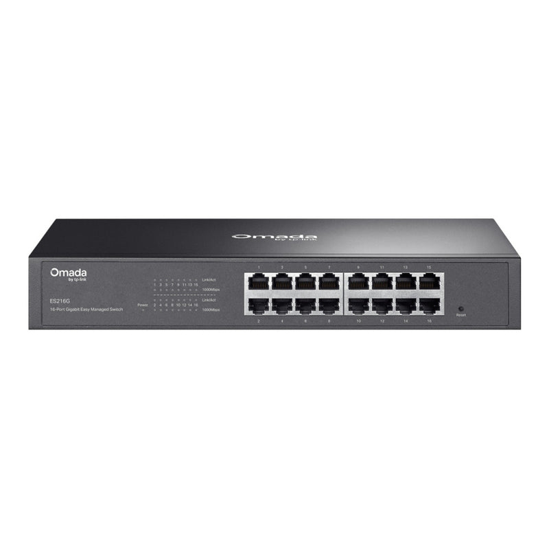 Afbeelding laden in galerijviewer, Tp-link omada es216g 16-poort gigabit easy managed switch (zwart)
