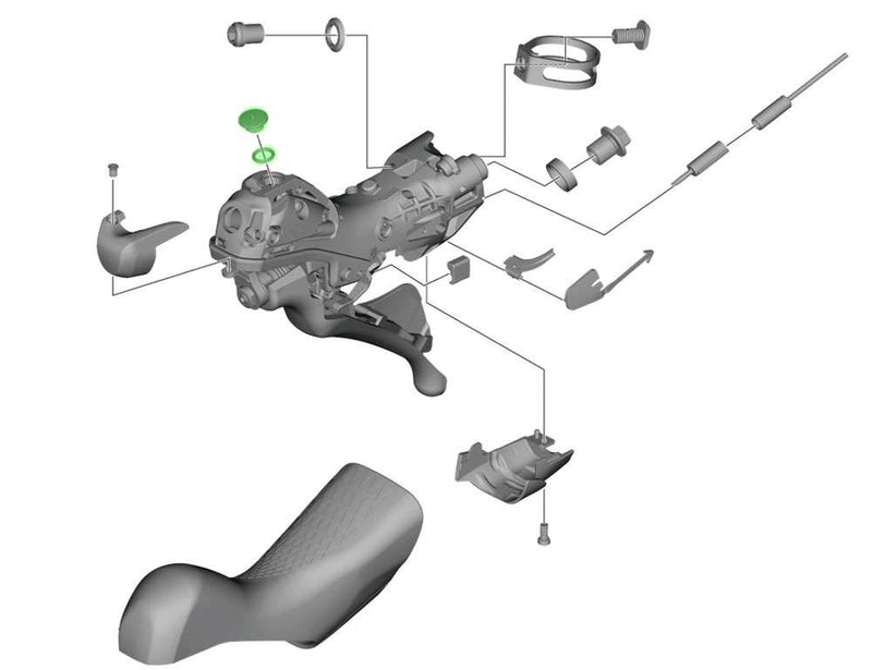Load image into Gallery viewer, Shimano bleed screw with o-ring for st-r9120
