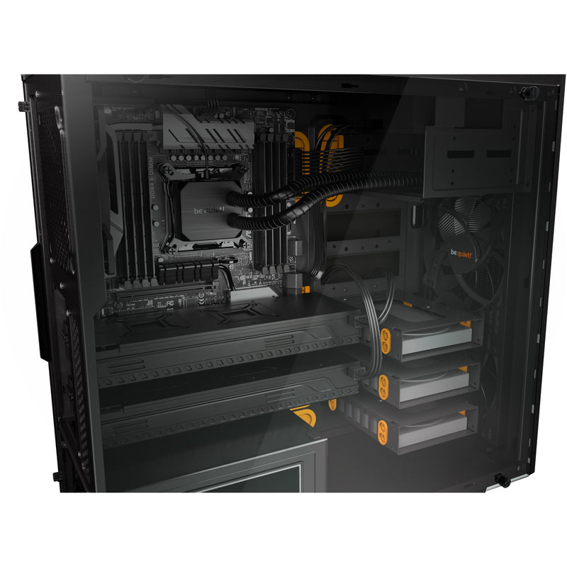 Load image into Gallery viewer, Be quiet! pure base 600 window midi tower behuizing (zwart oranje | 2x usb-a | tempered glass)
