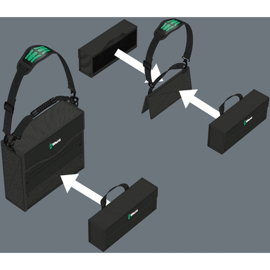 Wera 2go 3 gereedschapsbox (zwart)