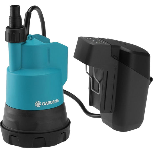 Gardena accu dompelpomp 2000 2 clear 18v p4a solo dompel- en drukpompen (14600-55, accu niet inbegrepen)