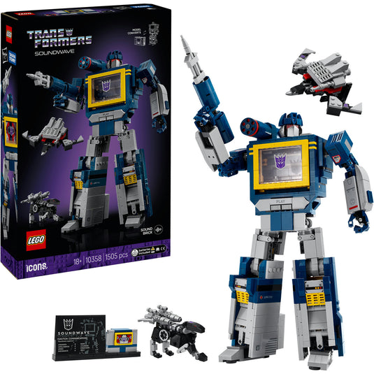 Lego icons - transformers: soundwave constructiespeelgoed (10358)